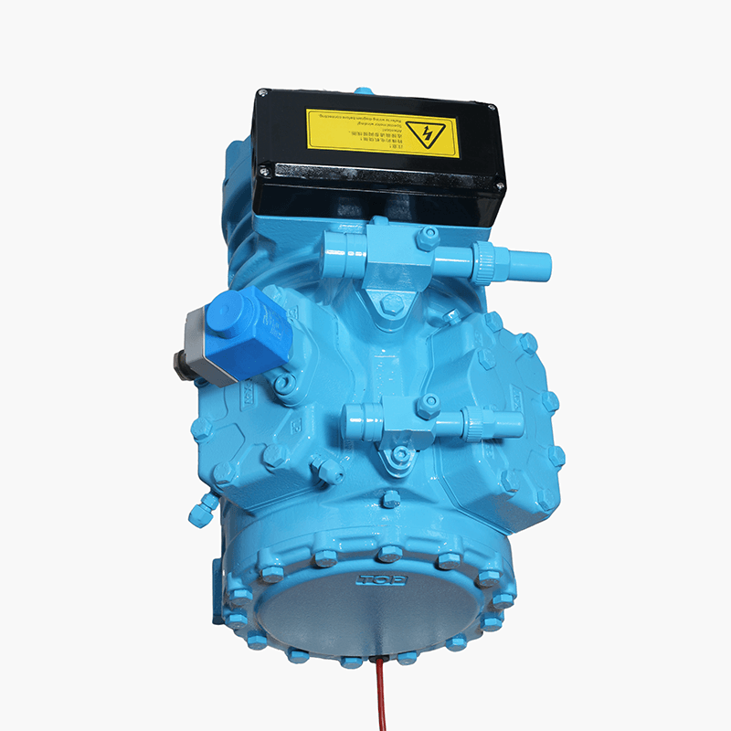 How does an industrial refrigeration compressor work?