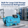 High-Efficiency Six-Cylinder Piston Refrigeration Compressor for Marine Equipment And Industrial Process Cooling Systems
