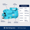 Four-Cylinder Reciprocating Refrigeration Compressor for Block Ice Machine Systems