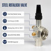 Rotalock Valve Steel Shut Off Valve for Refrigeration Compressor Condensing Unit Cold Storage OEM Factory Supply