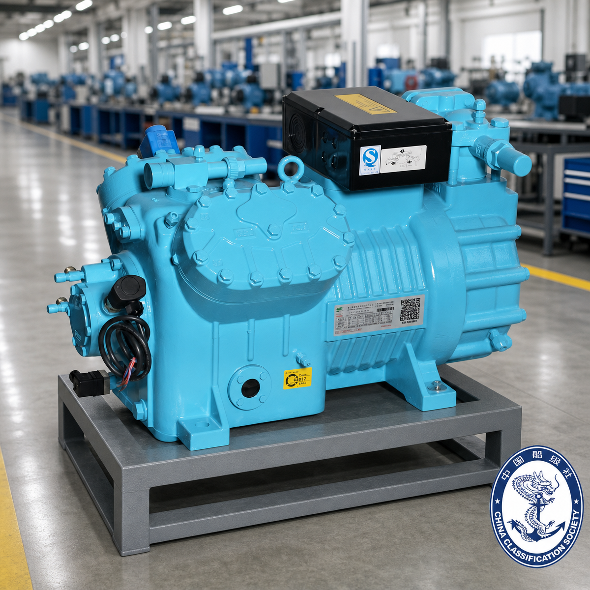 4-Cylinder Piston Compressor for Environmental Test Chambers