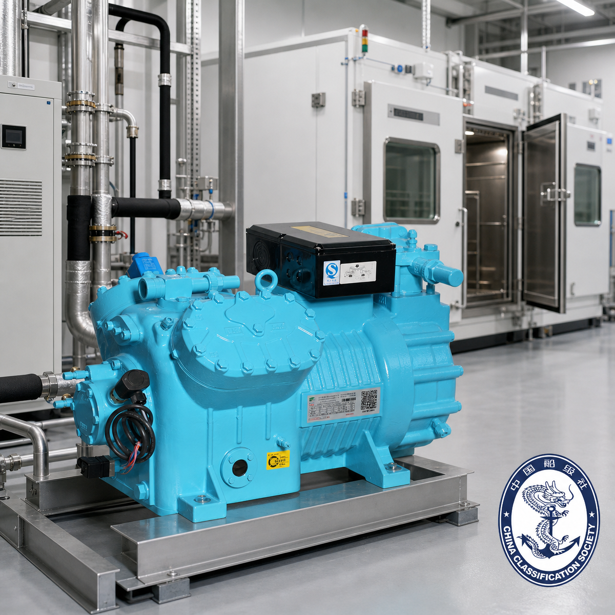 4-Cylinder Piston Compressor for Environmental Test Chambers